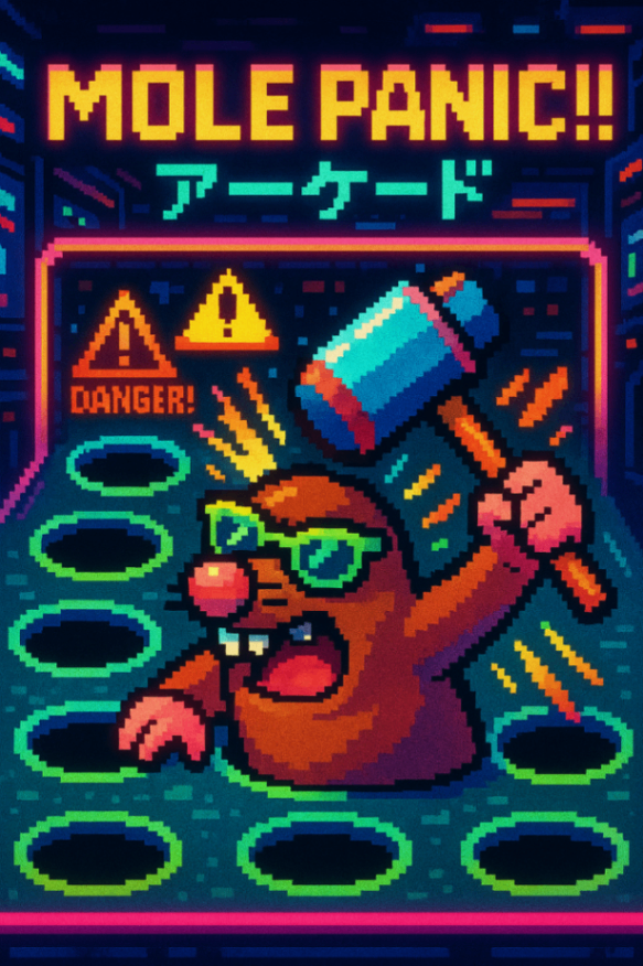 モグラたたきのモグラ側