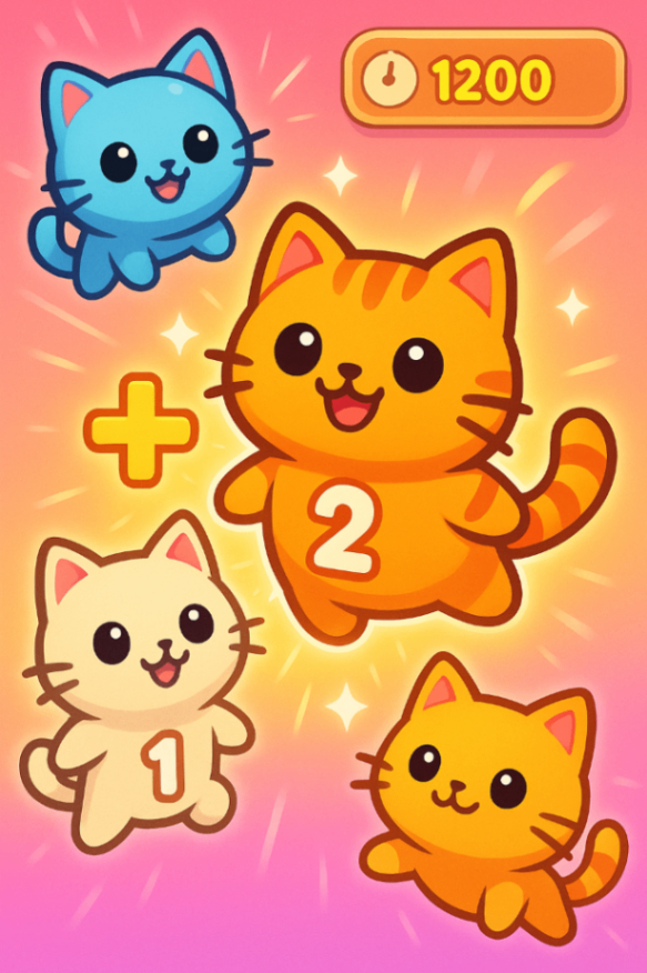 Cat Merging Game