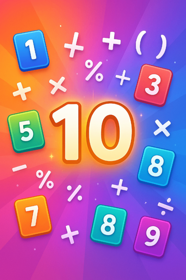 4つの数字で10を作るゲーム