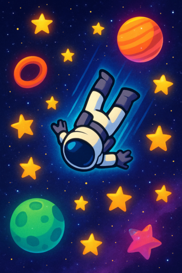 Space Dive - 2D Falling Game