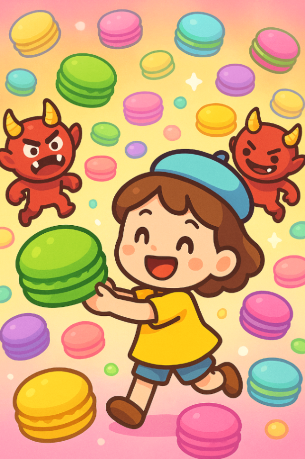 マカロン鬼ごっこゲーム