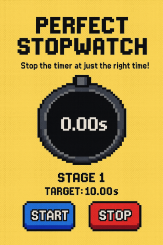Perfect Stopwatch Game
